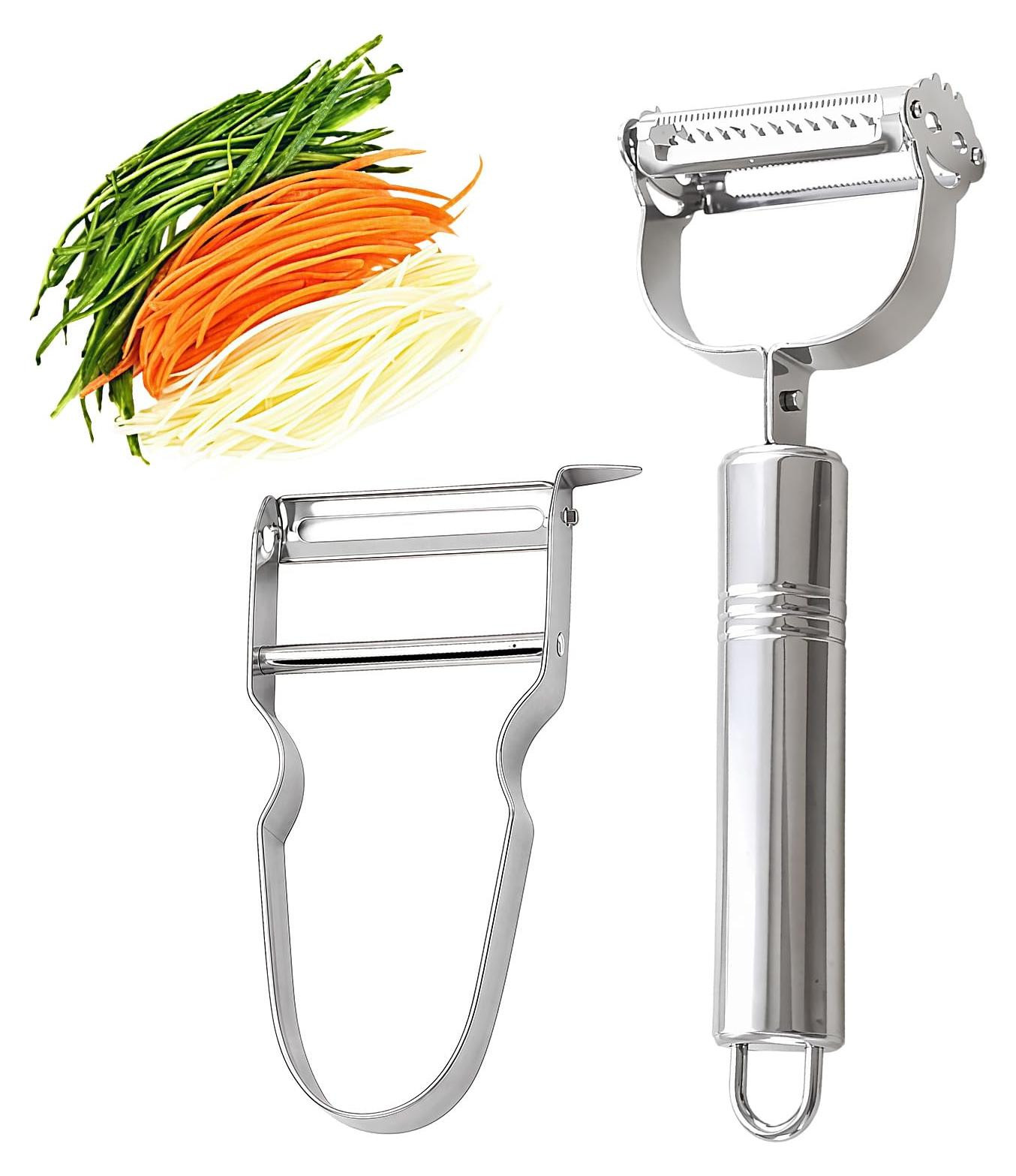 Solidchoice 3-in-1 Schiller, Juliennesnijder en Aardappelschiller van Roestvrij Staal