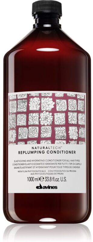 Davines Naturaltech Replumping Conditioner après-shampoing hydratant pour des cheveux faciles à démêler 1000 ml