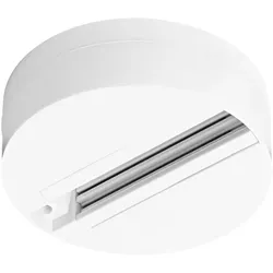 Osram 1-Phasen Schiene Tracklight Round Base Basisstation für Leuchtkopf Weiß
