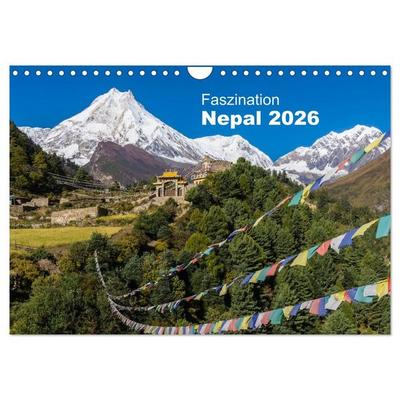 Faszination Nepal (Wandkalender 2026 DIN A4 quer), CALVENDO Monatskalender