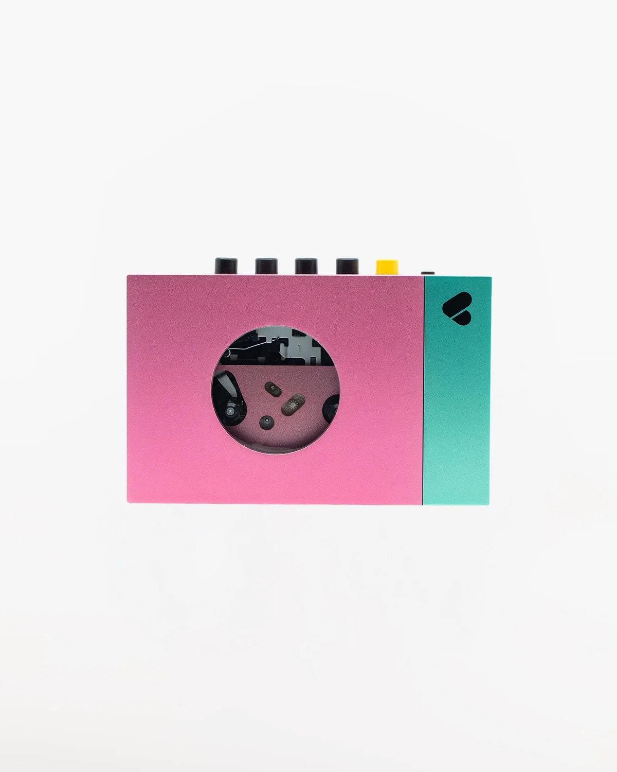 WeAreRewind Tragbarer Kassettenspieler mit Bluetooth Edith Pink