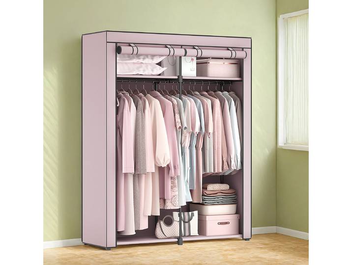 Stoffschrank Branville - 140 cm 140 x 174 x 43cm Pink