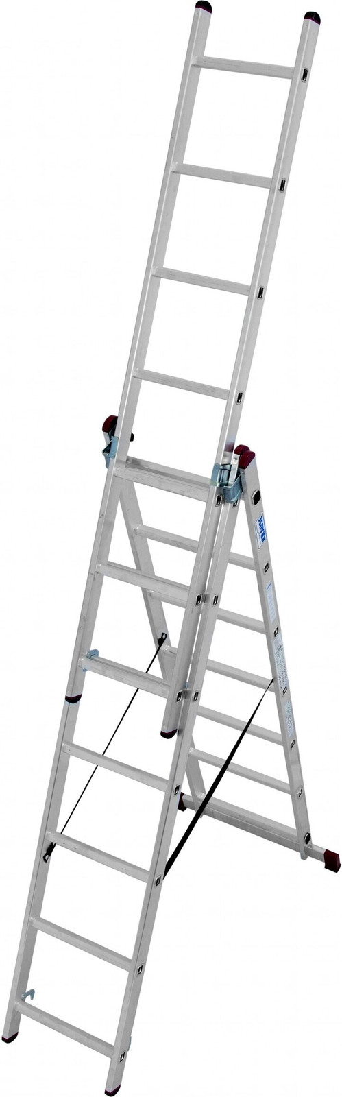 Krause Corda Aluminium multifunctionele ladder met 3x7 treden