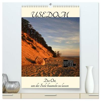 Usedom (hochwertiger Premium Wandkalender 2026 DIN A2 hoch), Kunstdruck in Hochglanz