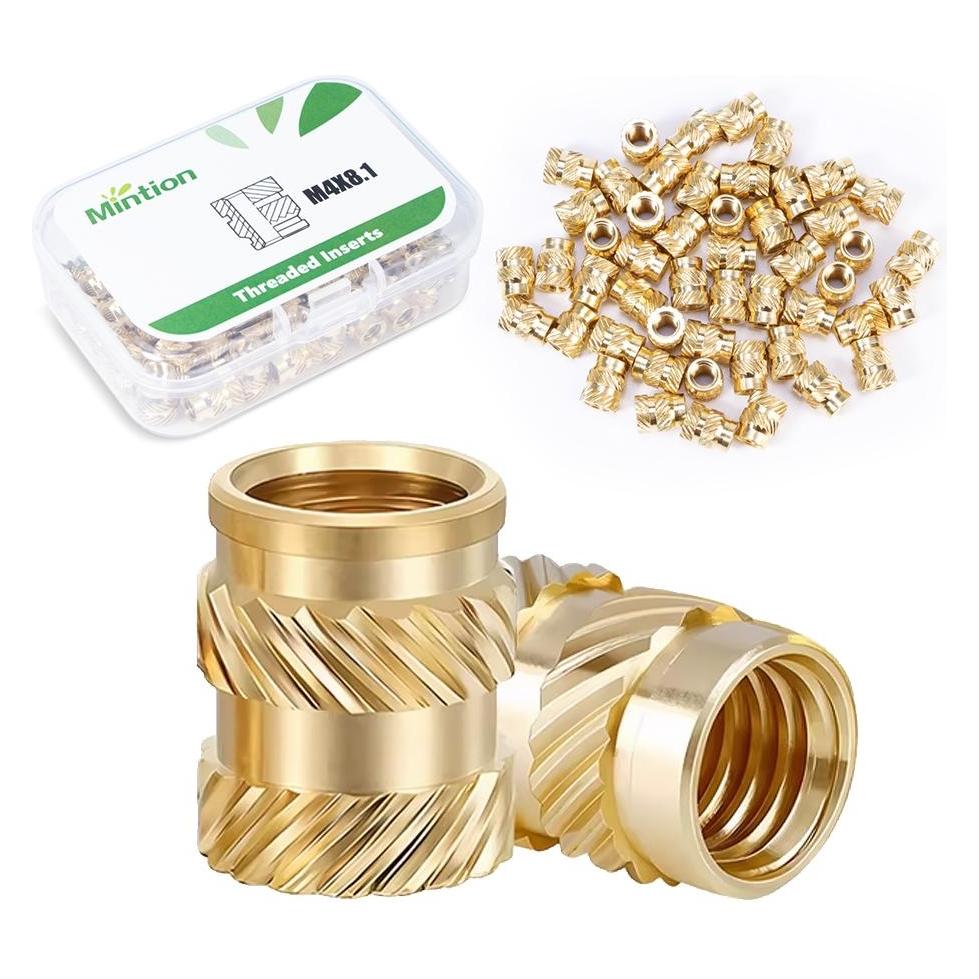 Mintion M4 x 8,1mm x 6,3mm Threaded Insert Set - 50 pcs (Zubehör) (65307060)