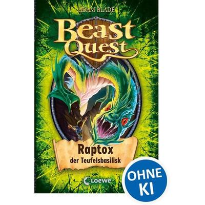 Raptox, der Teufelsbasilisk / Beast Quest Band 39, Gebundene Ausgabe von Adam Blade, Loewe, 978-3-7855-8135-3