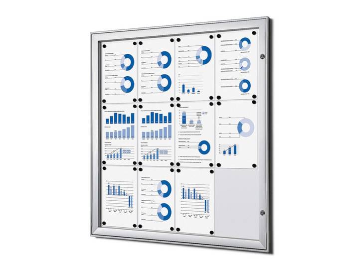 Showdown Displays Hängevitrine Showdown Displays Schaukasten für Innen/Außen - 12x DIN A4 (1-St)