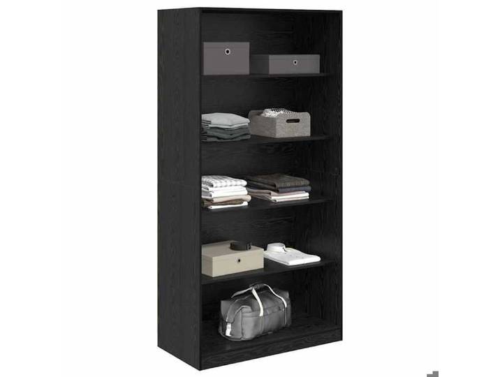 En soldes - Noir Placard/Cabinet chambre - Armoire Chêne noir 100x50x200cm Bois d'ingénierie 2_4848581