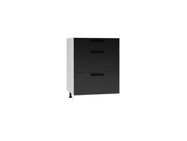 ROYAL24_MARKT Unterschrank D60S3 - Dnoria - 3 Schubladen für effiziente Organisation (Küchen Unterschrank, 1-St., Premium - Dnoria) Beste Güte - Innovativ - Modern