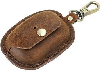 Everyday Crate CONTACTS Family Leather Hook Case For Sony WF 1000XM5 Wireless Earbuds coffee