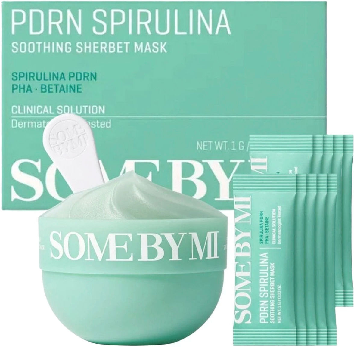SOME BY MI PDRN Spirulina Soothing Sherbet Mask 10x1g