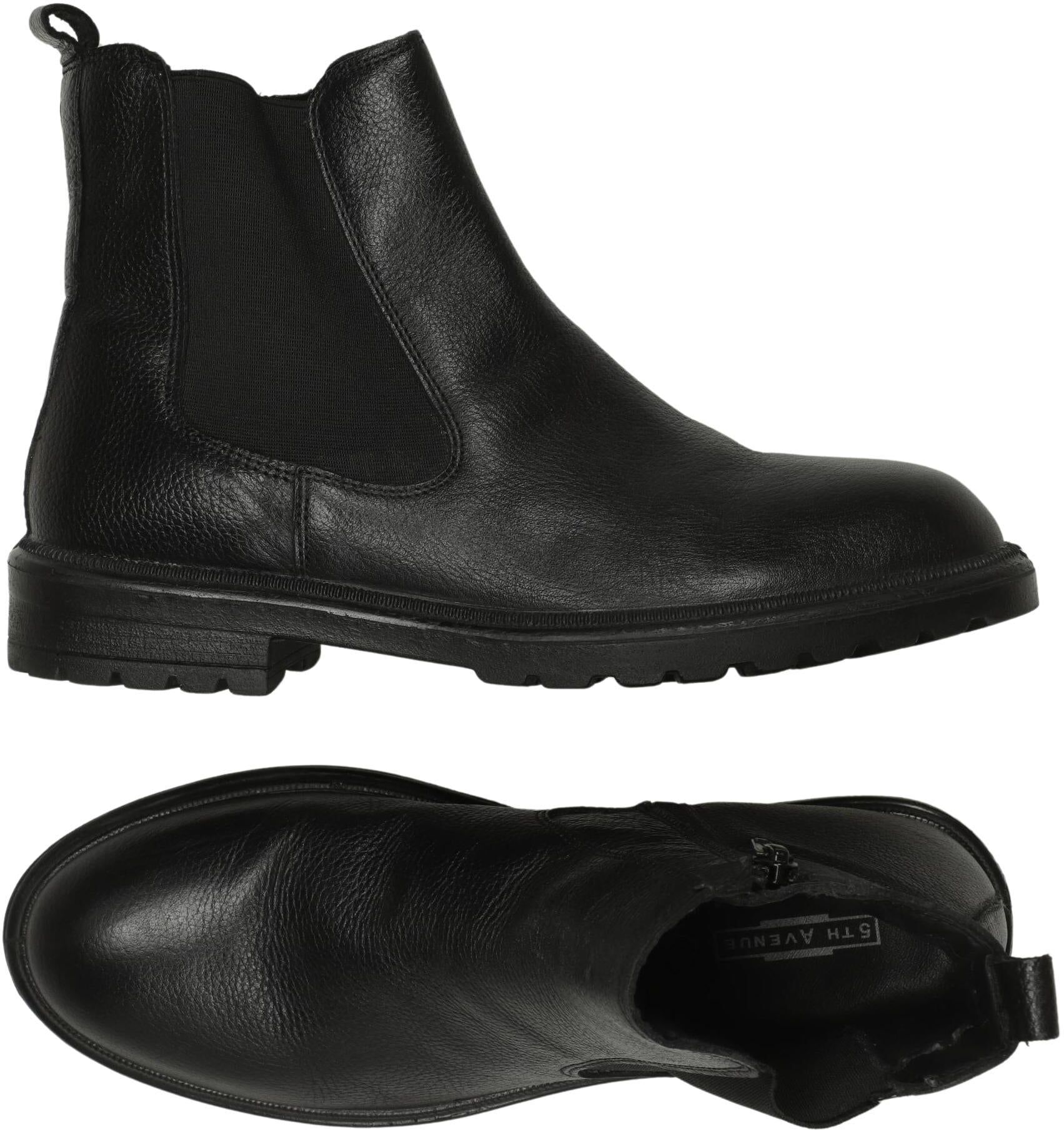 5th Avenue Damen Stiefelette, Schwarz, Gr. EU 39, Leder - Second Hand