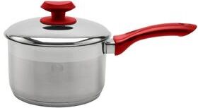 ybmhome YBM Home Professional Chef’s 18/10 Stainless Steel Sauce Pot Covered Tri-Ply Capsule Base With Handle, Induction Compatible