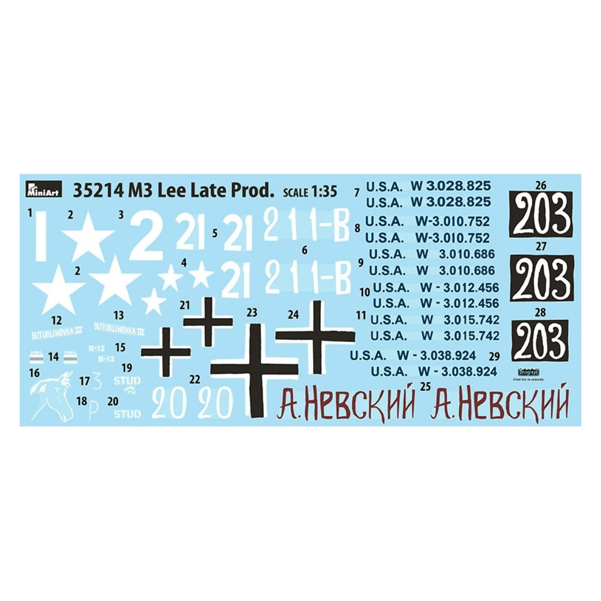 Mini art M3 Lee Late Prod. (35214)