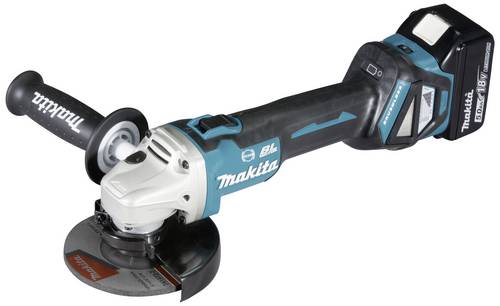 Makita DGA513RTJ Akku-Winkelschleifer 125 mm inkl. Ladegerät, inkl. 2. Akku, inkl. Koffer 18 V 5 Ah