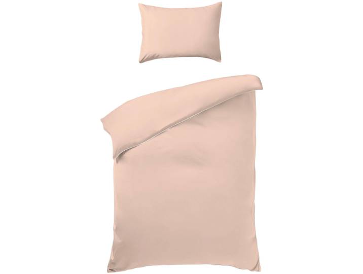 Bettwäschegarnitur Alea Orange Baumwolle 160 cm - Farbe: apricot