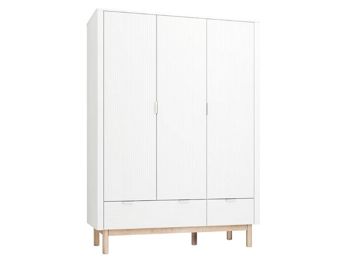 Armoire 3 portes 2 tiroirs Pinio Miloo Blanc