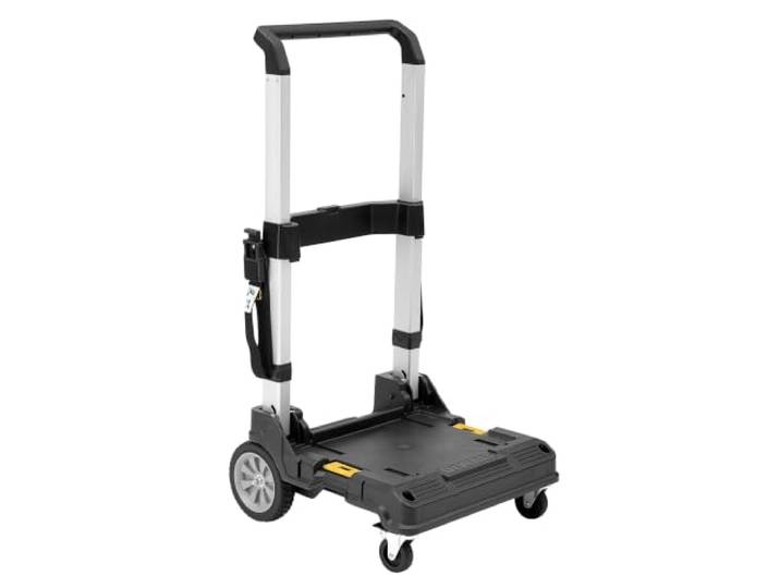 DEWALT DWST1-71196 Chariot TSTAK - Poignée Télescopique 3 Positions - 4 Roues Robustes - Roues Avant Orientables sur 360° - Capacité Maximale 100 kg