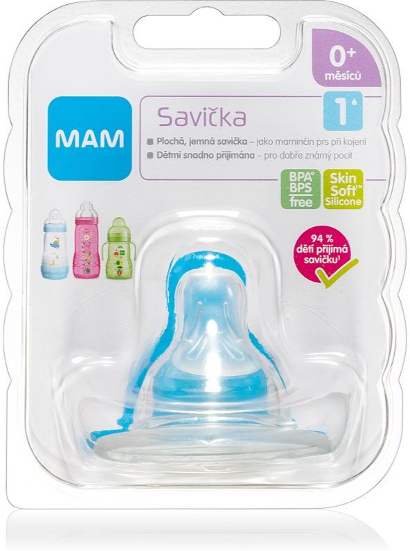MAM Baby Bottles Teat V1 tétine pour biberon Slow Flow 0m+ 1 pcs