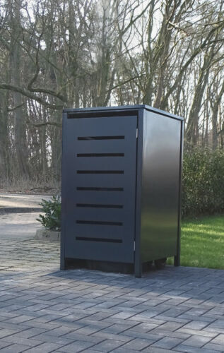 1x Easy Tailor Mülltonnenbox für 120 Liter Mülltonnen Anthrazit RAL 7016