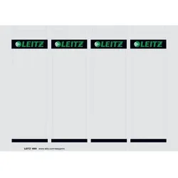 Leitz PC-beschriftbare Kartonrückenschilder 1680 Für Leitz 1010 Qualitäts-Ordner Hellgrau 56 x 190 mm 100 Stück
