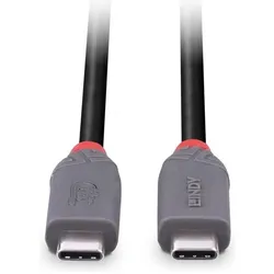 Lindy 36957 USB Kabel 1,5 m USB4 Gen 3x2 USB C Schwarz (1.50 m, USB 4, 240 W), USB Kabel