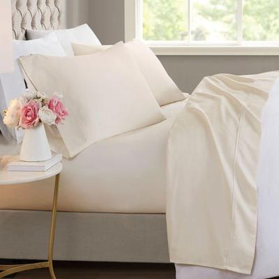Jla Home/Bed Blissful Sheet Set, King, Ivory