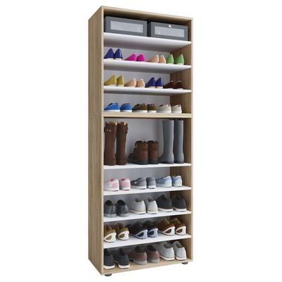 XXL Holz Großer Schuhschrank Schuhregal Lona 9