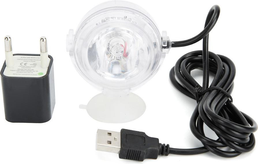 Gistuch LED-onderwaterlamp voor aquaria en amfibieën met blauw accentlicht
