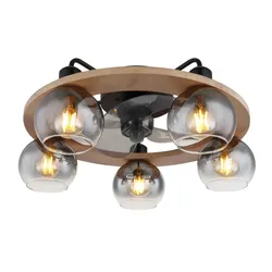 Globo Lighting Ventilator   , schwarz , Maße (cm): H: 21,5  Ø: 55