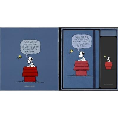 Moleskine Peanuts Themenbox, Notizbuch L/A5, Liniert, Fester Einband, Snoopy + Bleistift 5 Er Set, Geschenkbox, von , Moleskine Germany