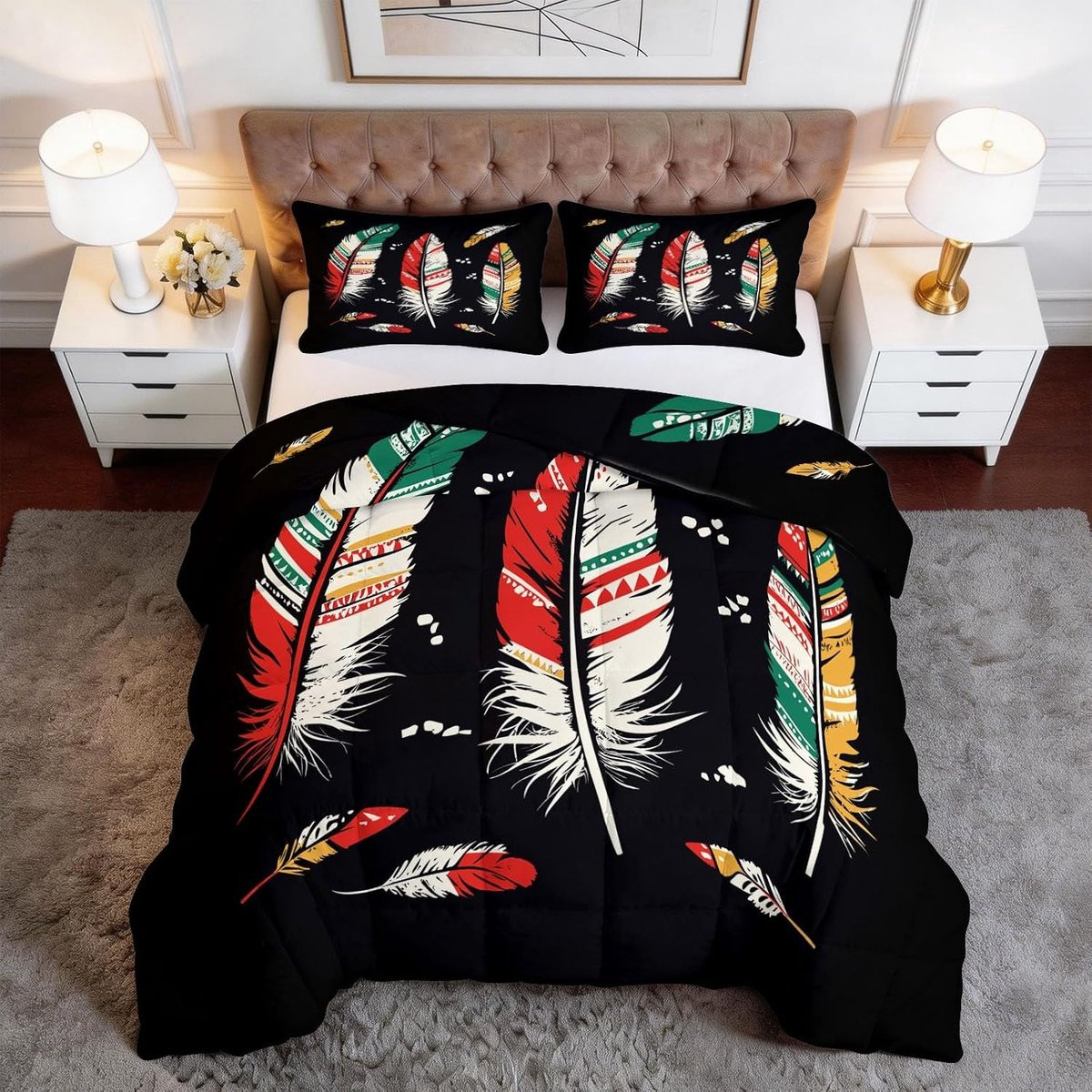 Dekbedset Spree met dekbedovertrek in zwart, 140 x 200 cm