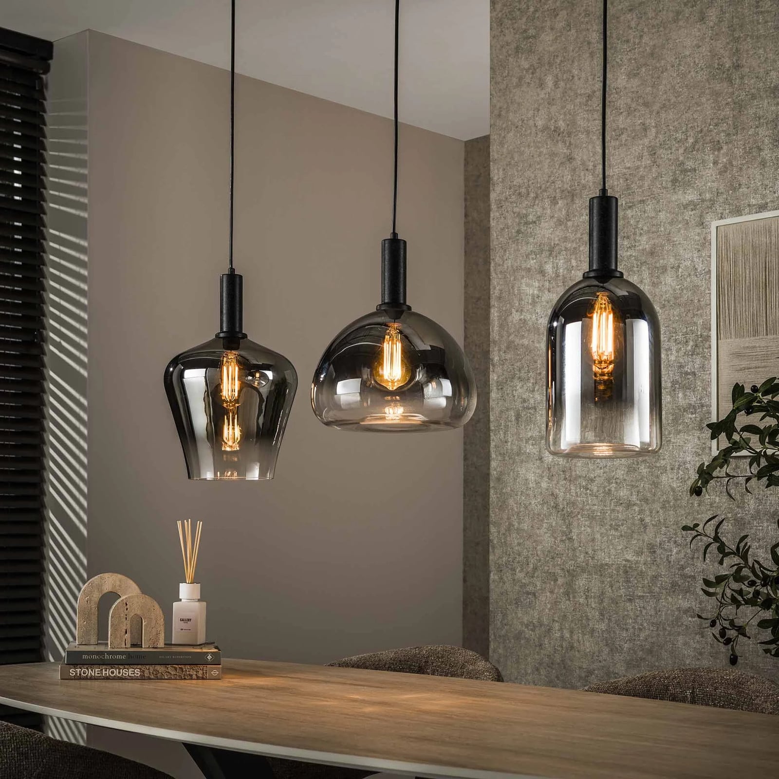 WoonStijl Zenith Hanglamp met 3 Lichtpunten in Chrome en Transparant