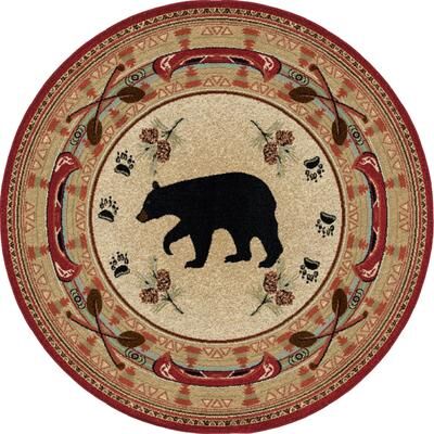 Mayberry Rug American Destination Woodlands Bear Lodge Area Rug