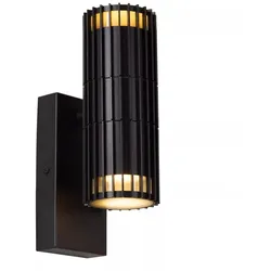 Lucide TIMBALA – Wandstrahler Außen 2xGU10 IP44 Schwarz Essential