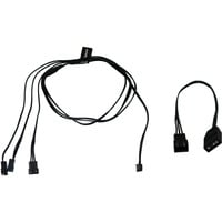 Digital RGB LED Y-Kabel 3-fach mit JST Stecker schwarz, 60cm