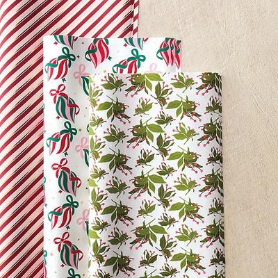 Gift Wrap Sheets - Set of 9 - Holiday Pine - Ballard Designs