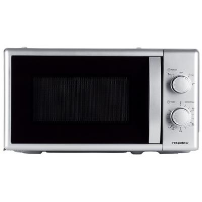 RESPEKTA Mikrowelle Palmina, 20 l, 700 W, unterbaufähig, 5 Leistungsstufen, Auftaufunktion, Edelstahl