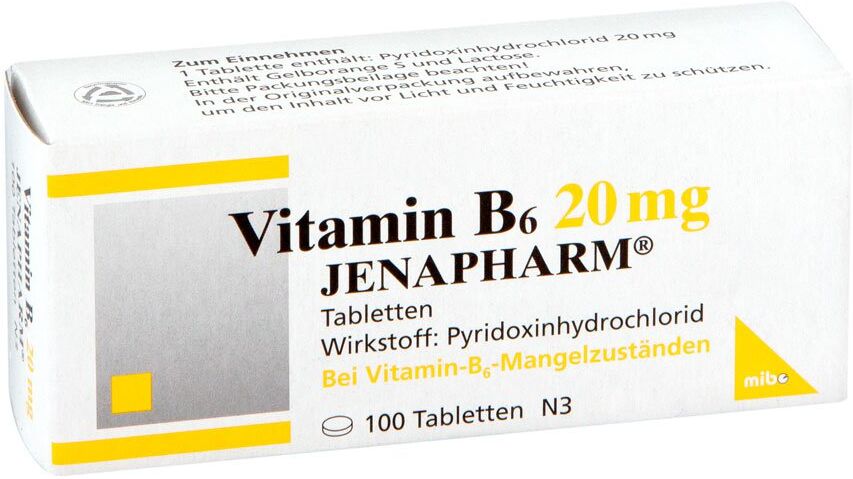 MIBE Vitamin B6 20 mg Jenapharm Tabletten