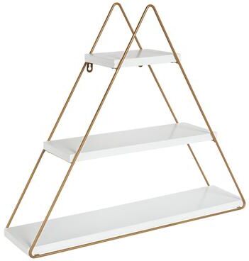 Kate and Laurel Tilde 3 Tiered Triangle Floating Wall Shelf