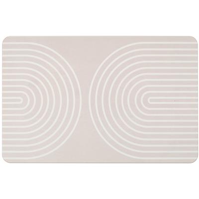 Badematte WENKO "Modell Nazca", beige, H:10mm, Badematten, Badematte, rutschfest, stark wasserabsorbierend, aus Kieselgur
