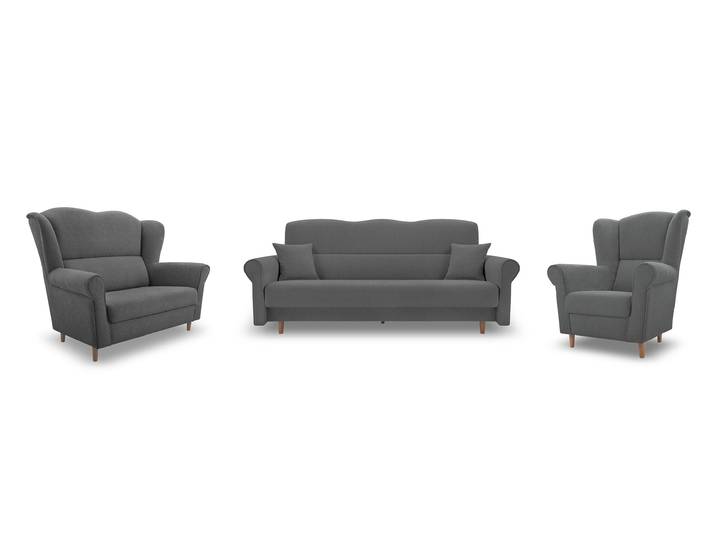 Sitzgarnitur LOFT (3+2+1) Grau (AVRA 17)
