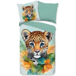 Traumschlaf, Kinderbettwäsche, Tigerbaby (200 x 135 cm, 80 x 80 cm)
