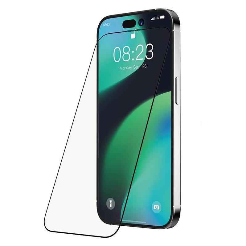 Devia Van Series Antistatischer schwarzer Rahmen / Schutzglas / Apple iPhone 15 Pro Max (Apple iPhone 15 Pro Max) (6938595388927)