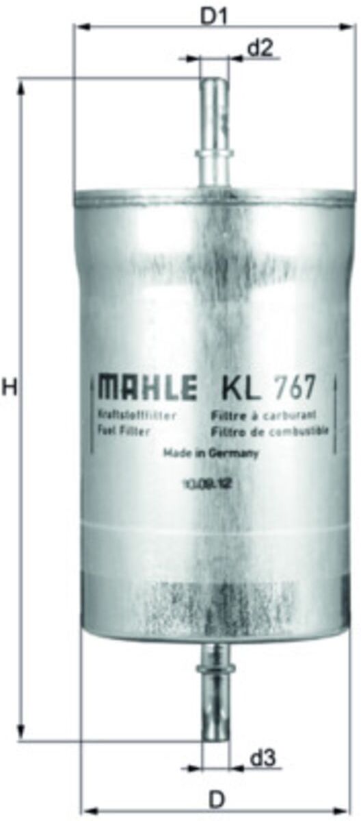 Kraftstofffilter MAHLE KNECHT KL 767