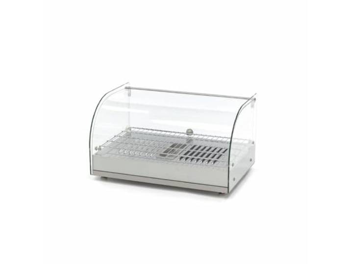 Vitrine Chauffante de Comptoir 25L - INOX Durable - Température Réglable 30-90°C