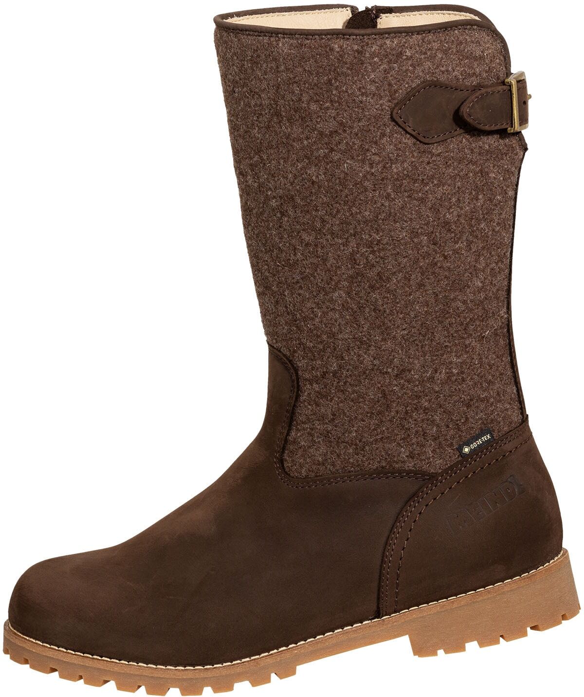 Winterstiefel MEINDL "Innsbruck II GTX" Gr. 8,5, braun (dunkelbraun), 8,5, Obermaterial: 100% Rindnubukleder CNU., Schuhe, Winterstiefel