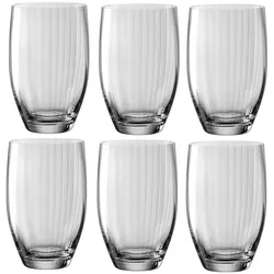 Leonardo Longdrinkglas Poesia 460 ml, 6 Stück, Grau, Cocktailgläser, Grau