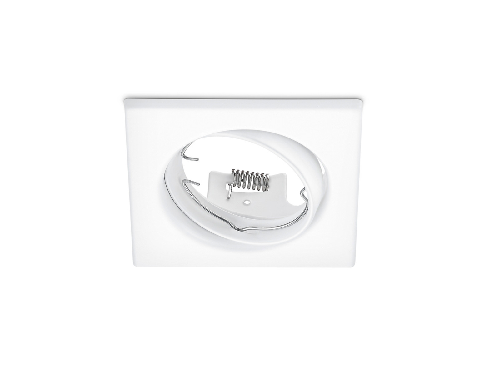 TRIO Vierkante inbouwspot wit 8 cm