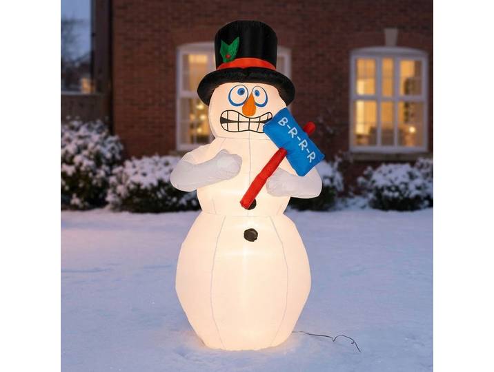 Bibbernder Schneemann, selbstaufblasbar 180 cm
